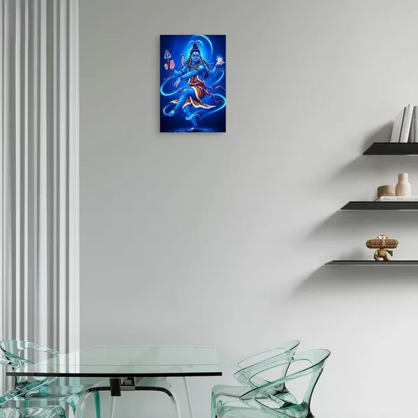 Multicolour_Shiva_Wall_Decor_Nataraja_Dancing_Pose_Glossy_Aluminum_Metal_Photo_Print_Home_Decor