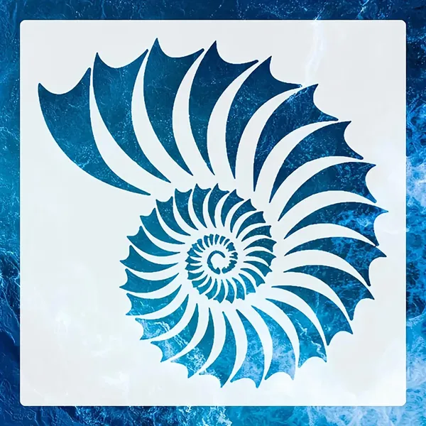 White_Shell_Pattern_Plastic_Diy_Craft_Stencil_X_Diy_And_Craft