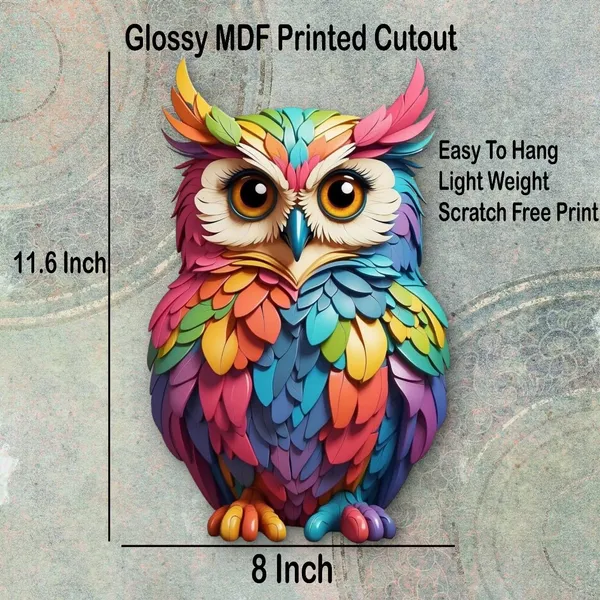 Multi_Colour_Owl_Wall_Hanging_Home_Decor
