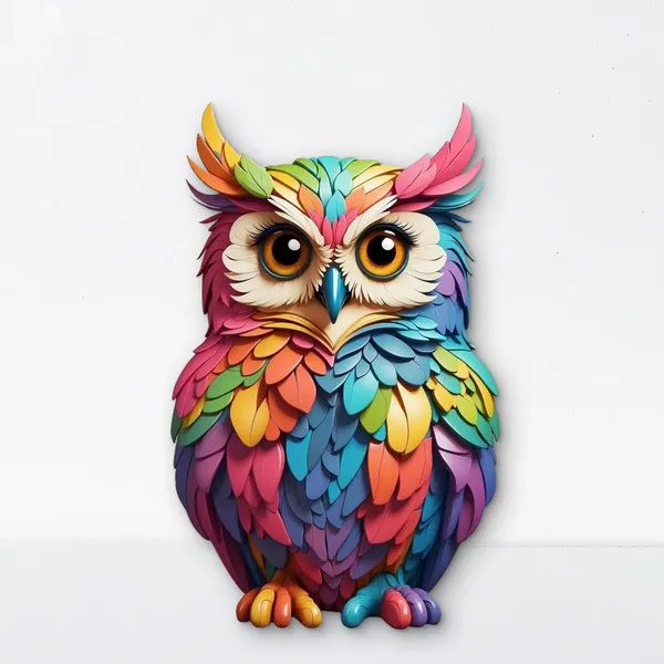 Multi_Colour_Owl_Wall_Hanging_Home_Decor