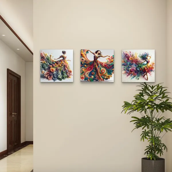 Multi_Colour_Mdf_Wall_Painting_Ladies_Designer_Costume_Wall_Art_Each_Home_Office_Wall_Decor_Home_Decor