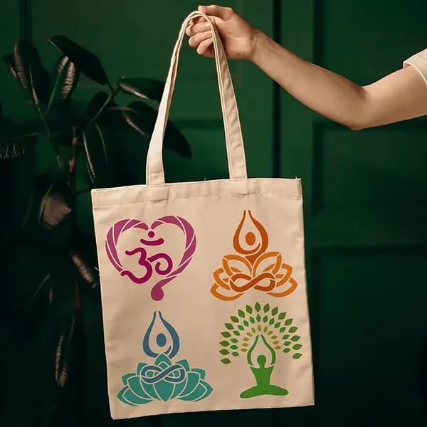 White_Reusable_Lotus_Stencils_Diy_And_Craft