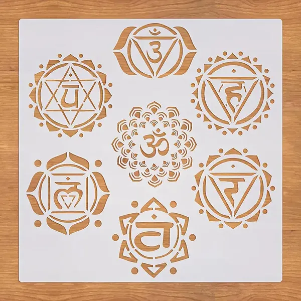 White_X_Reusable_Chakra_Stencil_Diy_And_Craft