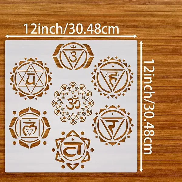 White_X_Reusable_Chakra_Stencil_Diy_And_Craft