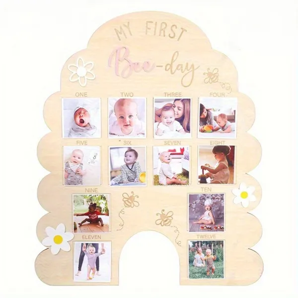 Beige_Kids_Birthday_Photo_Board_My_First_Bee_Day_Theme_Wooden_Milestone_Photo_Frame_Kids