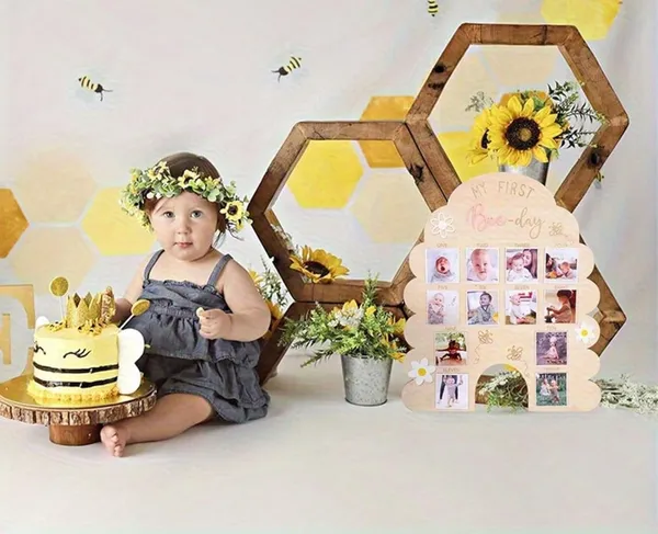 Beige_Kids_Birthday_Photo_Board_My_First_Bee_Day_Theme_Wooden_Milestone_Photo_Frame_Kids