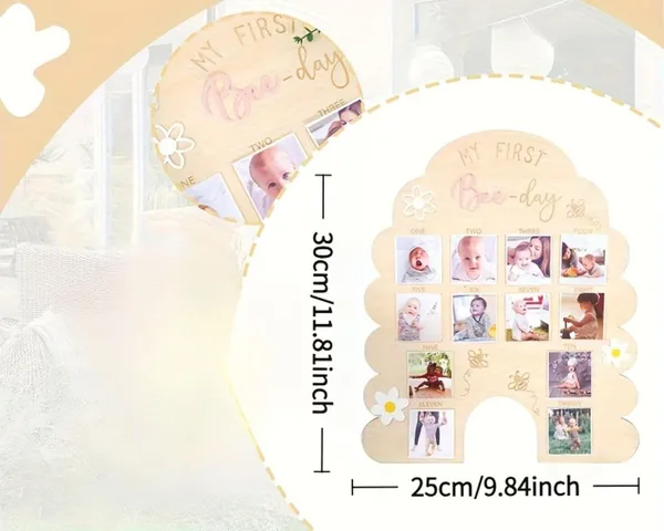 Beige_Kids_Birthday_Photo_Board_My_First_Bee_Day_Theme_Wooden_Milestone_Photo_Frame_Kids