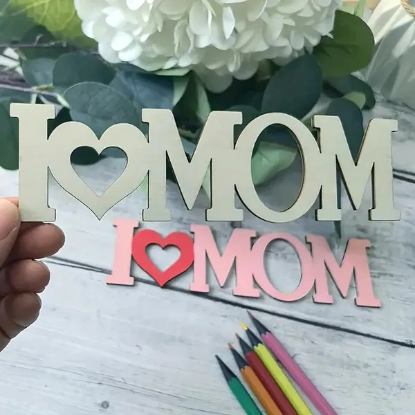 Beige_Diy_Wooden_I_Love_Mom_Hanging_Decor_Mother_S_Day_Craft_Kit_Kids