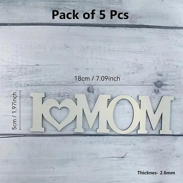 Beige_Diy_Wooden_I_Love_Mom_Hanging_Decor_Mother_S_Day_Craft_Kit_Kids