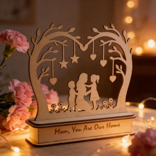 Beige_Home_Table_Decor_Mom_You_Are_Our_Home_Wooden_D_Layered_Tree_Centerpiece_Home_Decor