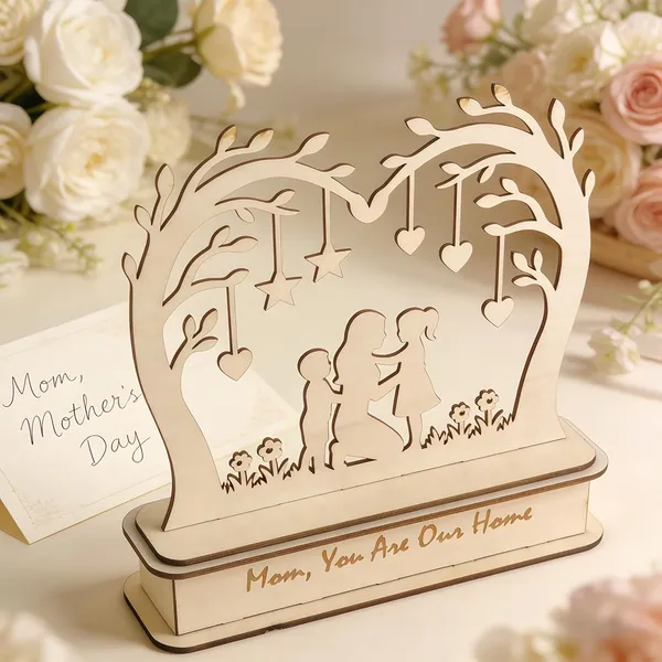 Beige_Home_Table_Decor_Mom_You_Are_Our_Home_Wooden_D_Layered_Tree_Centerpiece_Home_Decor