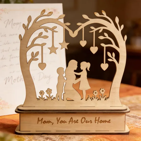 Beige_Home_Table_Decor_Mom_You_Are_Our_Home_Wooden_D_Layered_Tree_Centerpiece_Home_Decor