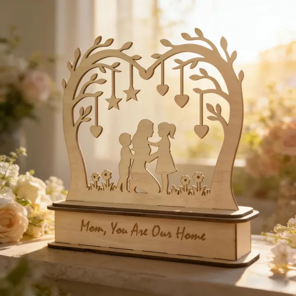 Beige_Home_Table_Decor_Mom_You_Are_Our_Home_Wooden_D_Layered_Tree_Centerpiece_Home_Decor