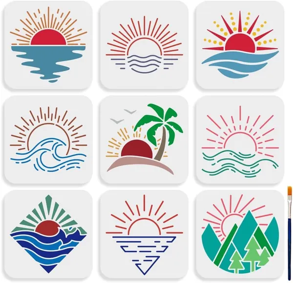 White_Sunrise_Sunset_Stencils_Cm_Diy_And_Craft