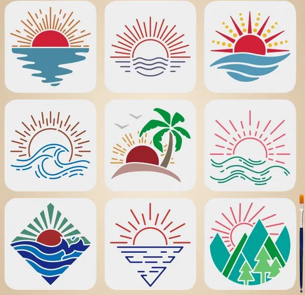 White_Sunrise_Sunset_Stencils_Cm_Diy_And_Craft