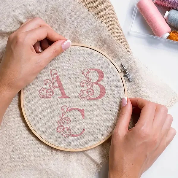 White_Reusable_Floral_Letter_Stencil_Elegant_Alphabet_Stencils_Diy_And_Craft