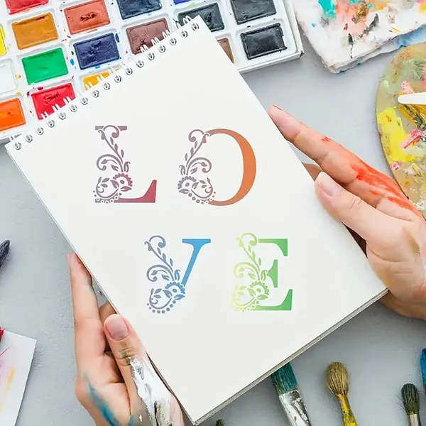 White_Reusable_Floral_Letter_Stencil_Elegant_Alphabet_Stencils_Diy_And_Craft
