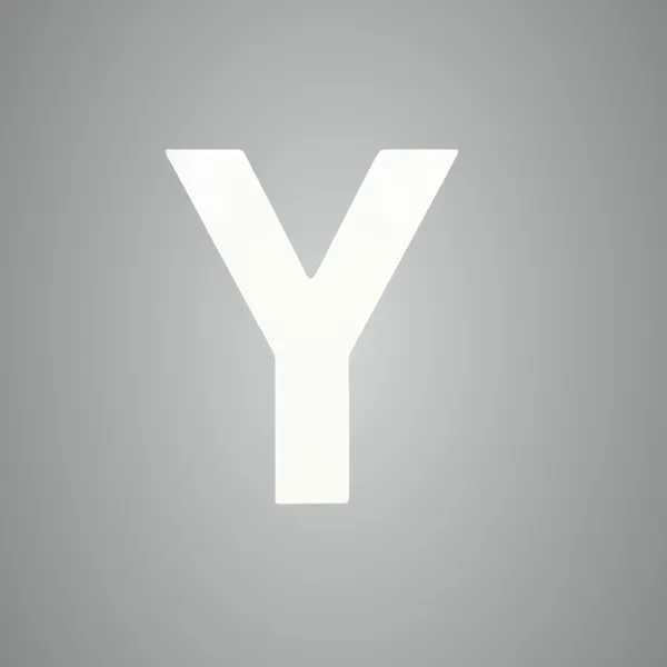 White_Standing_Letters_Y_Decoration_Pvc_Block
