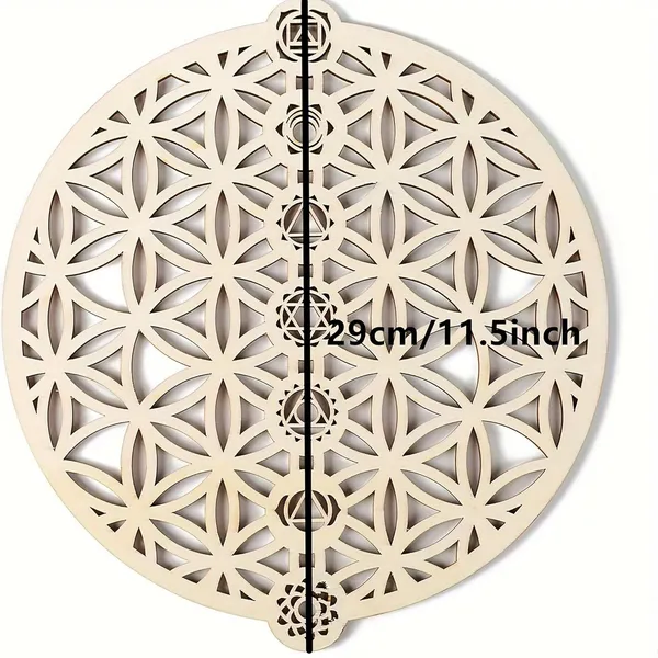 Beige_Flower_Of_Life_Chakras_Wall_Art_Home_Decor