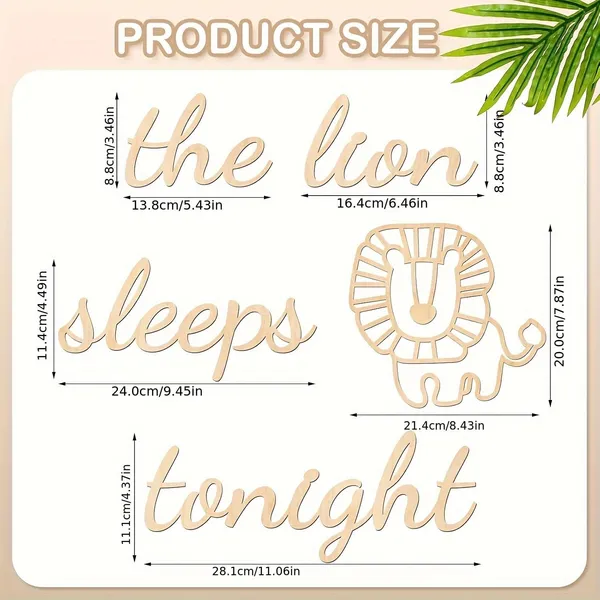 Beige_Kids_Room_Wall_Decor_The_Lion_Sleeps_Tonight_Jungle_Theme_Wooden_Wall_Art_Kids