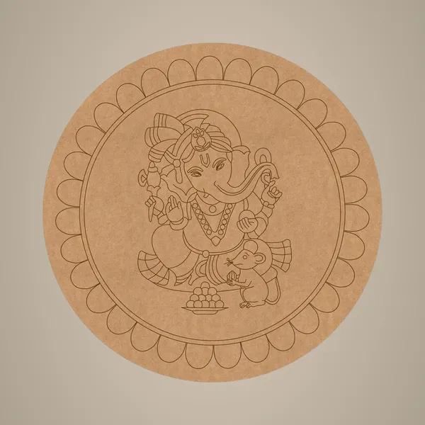 Beige_Ganesha_Pre_Marked_Round_Mdf_Base_Kids