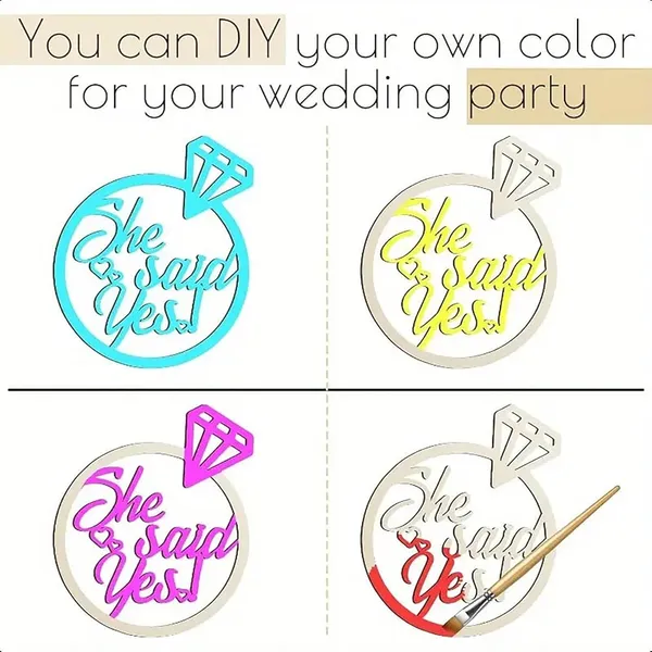Beige_She_Said_Yes_Wooden_Sign_Engagement_Ring_Cutout_Rustic_Wedding_Bridal_Shower_Hanging_Decor_Engagement_Party_Photo_Booth_Prop_Wedding