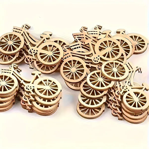 Beige_Classic_Wooden_Bicycle_Party_Decorations_Diy_And_Craft