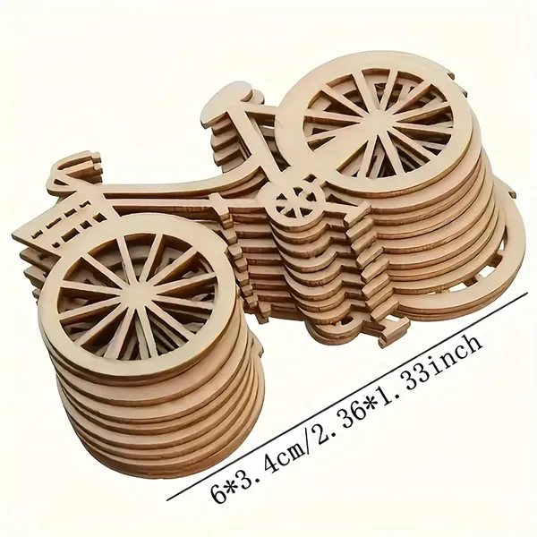 Beige_Classic_Wooden_Bicycle_Party_Decorations_Diy_And_Craft