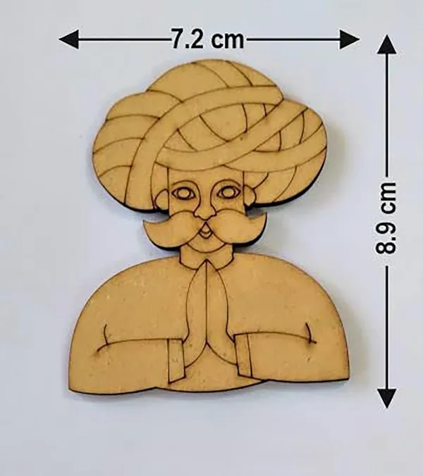 Beige_Rajasthani_Man_Shape_Mdf_Cutout_Diy_And_Craft