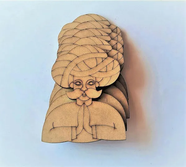 Beige_Rajasthani_Man_Shape_Mdf_Cutout_Diy_And_Craft