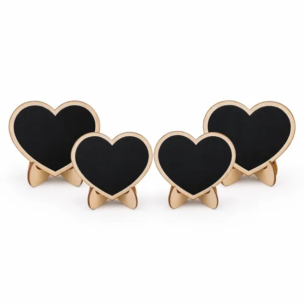 Beige_Mini_Wooden_Heart_Shape_Chalkboards_Wedding