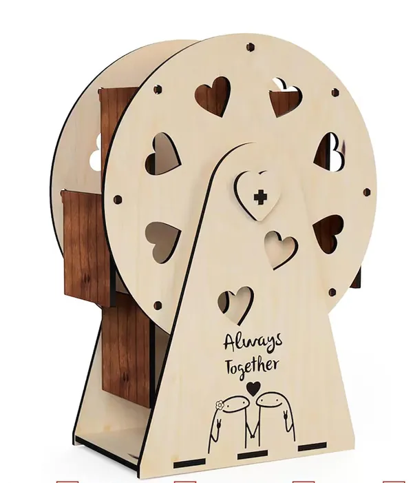 Beige_Surprise_Wrap_Ferris_Wheel_Photo_Frame_Diy_And_Craft