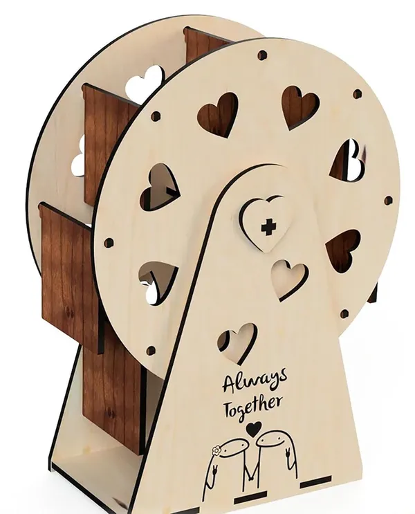 Beige_Surprise_Wrap_Ferris_Wheel_Photo_Frame_Diy_And_Craft