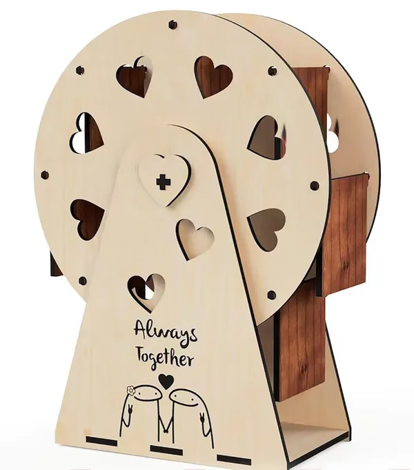 Beige_Surprise_Wrap_Ferris_Wheel_Photo_Frame_Diy_And_Craft