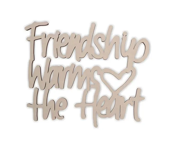 Beige_Friendship_Warms_The_Heart_Wooden_Wall_Art_Diy_And_Craft