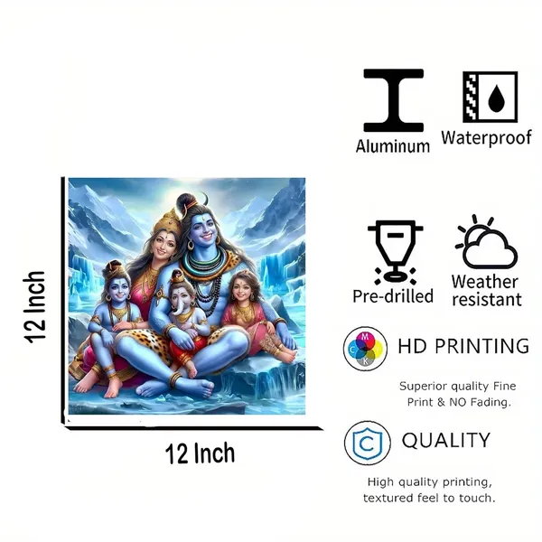 Multicolour_Lord_Shiva_Family_Wall_Art_Hindu_Home_Decor_Home_Decor