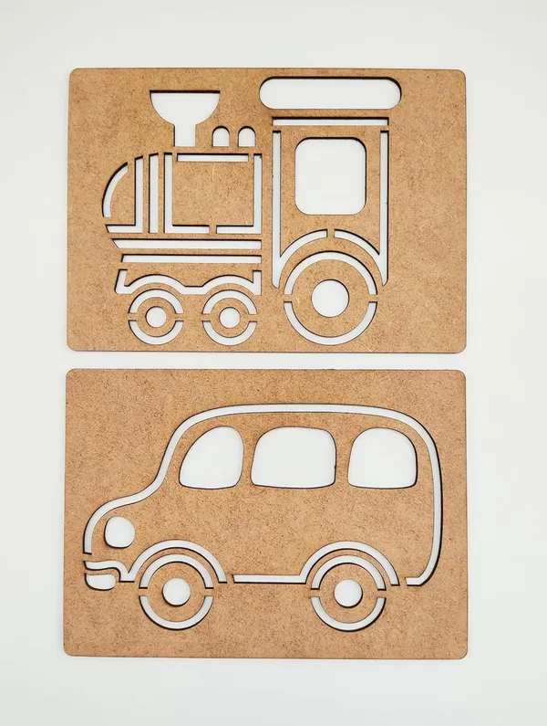 Beige_Rectangle_Mdf_Vehicle_Template_Boards_Diy_And_Craft