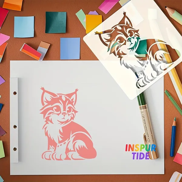 White_Cat_Design_Plastic_Diy_Craft_Stencil_X_Diy_And_Craft