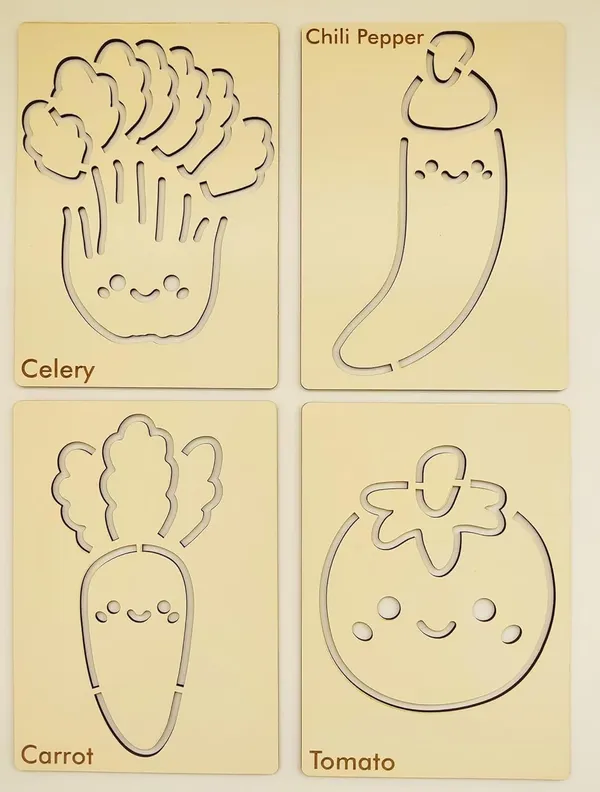 Beige_Rectangle_Mdf_Vegetable_Template_Boards_Diy_And_Craft