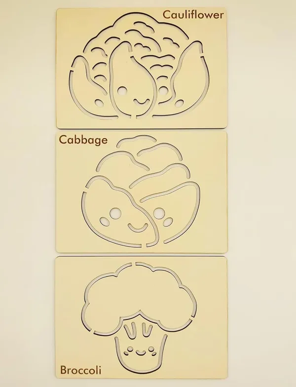 Beige_Rectangle_Mdf_Vegetable_Template_Boards_Diy_And_Craft