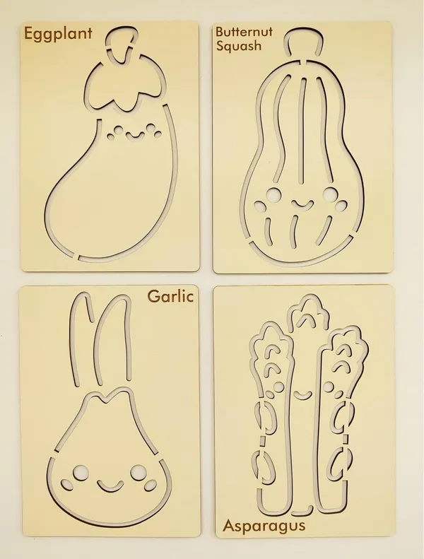 Beige_Rectangle_Mdf_Vegetable_Template_Boards_Diy_And_Craft