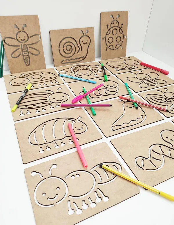 Beige_Rectangle_Mdf_Bugs_Template_Boards_Diy_And_Craft