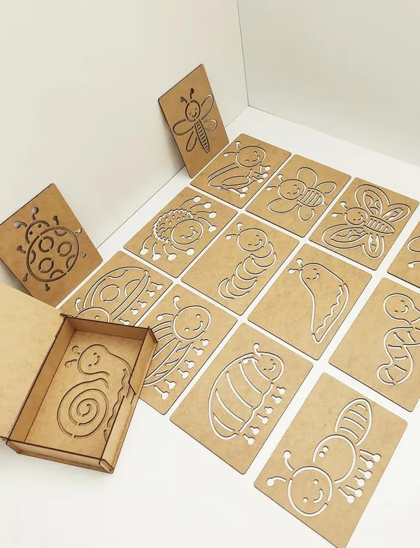 Beige_Rectangle_Mdf_Bugs_Template_Boards_Diy_And_Craft
