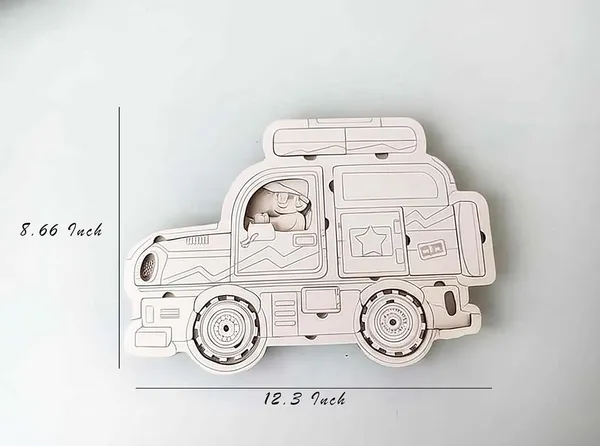 Beige_Wooden_Layer_Car_Puzzle_Cutout_Kids