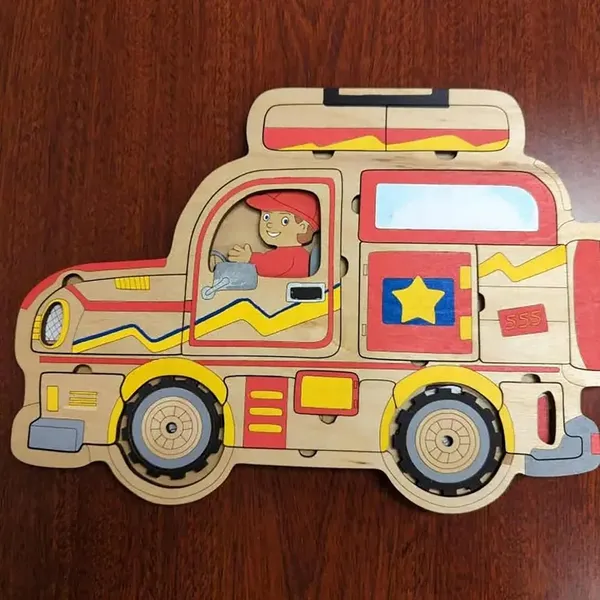Beige_Wooden_Layer_Car_Puzzle_Cutout_Kids