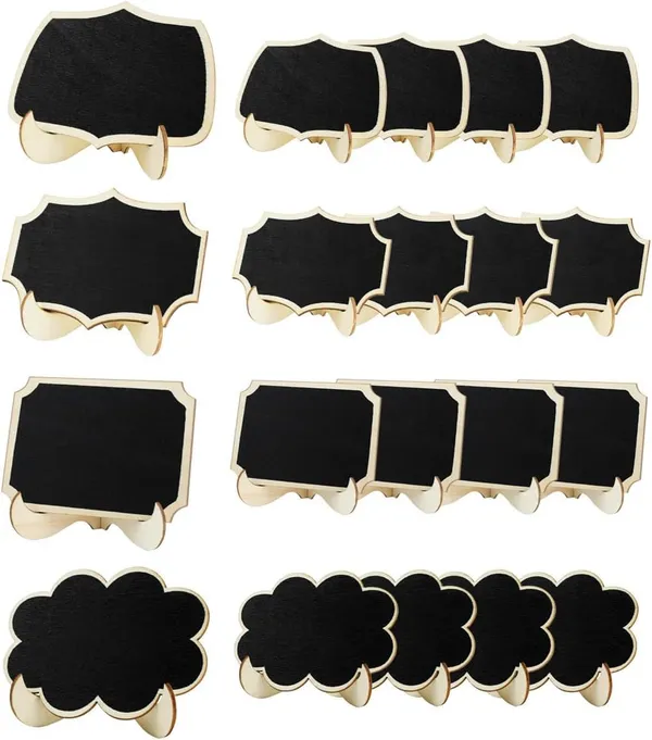Beige_Mini_Chalkboard_Signs_Food_Labels_Small_Wooden_Blackboard_Wedding