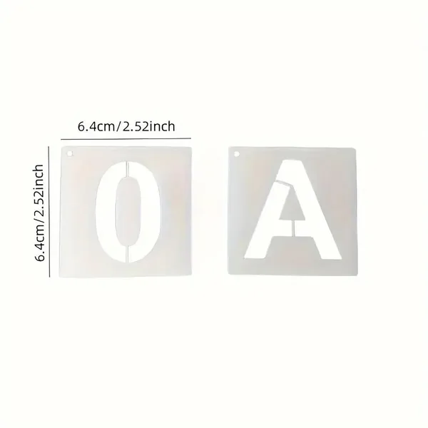 White_Reusable_Alphabet_Number_Stencils_Diy_And_Craft