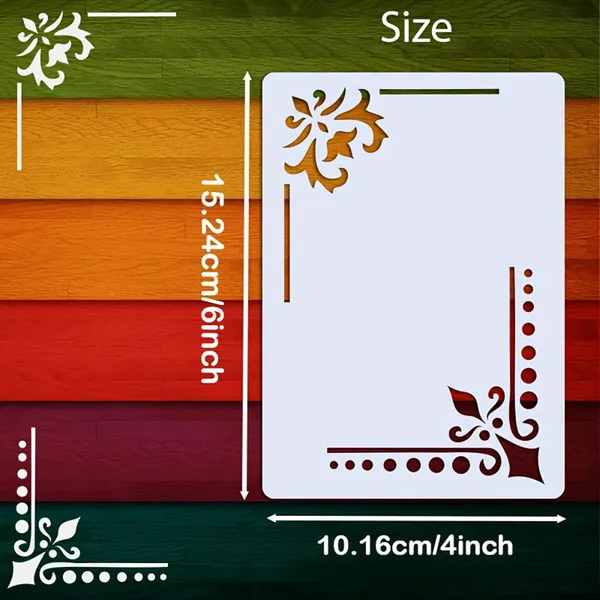 White_Corner_Stencil_Set_Reusable_Plastic_Lace_Edging_Templates_Diy_And_Craft