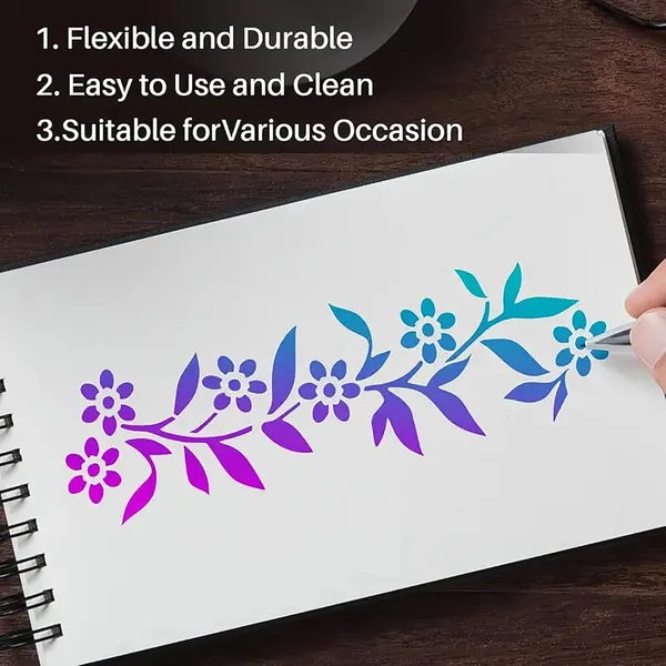 White_Spring_Floral_Vine_Stencils_Diy_And_Craft
