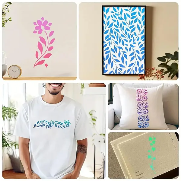 White_Spring_Floral_Vine_Stencils_Diy_And_Craft